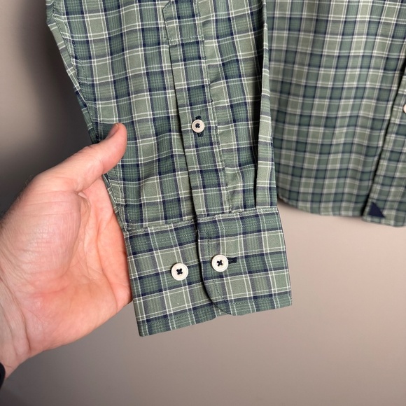 UNTUCKit Men's Slim Fit Green Plaid‎ Long Sleeve Button Shirt St. Patrick Day M - Picture 3 of 14